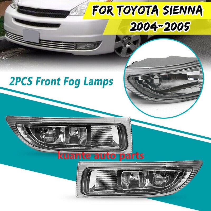 2pcs front fog lamp for Toyota sienna 2004 2005