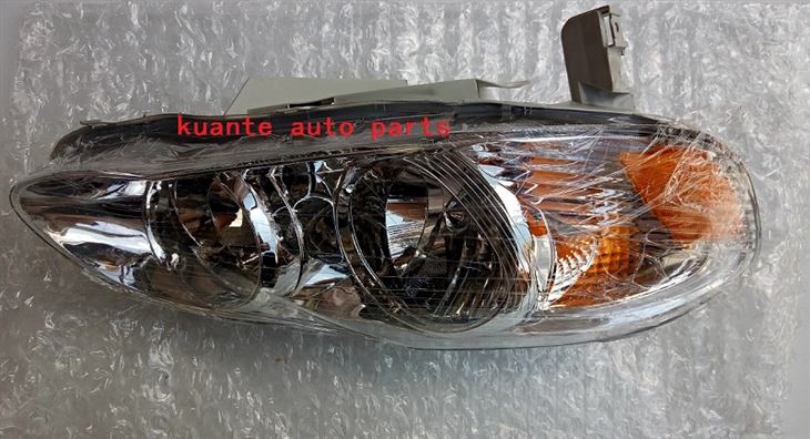 Toyota Corolla 2003-2006 Cromo Claro Reemplazo Lámpara de cabeza Luz Estilo de fábrica