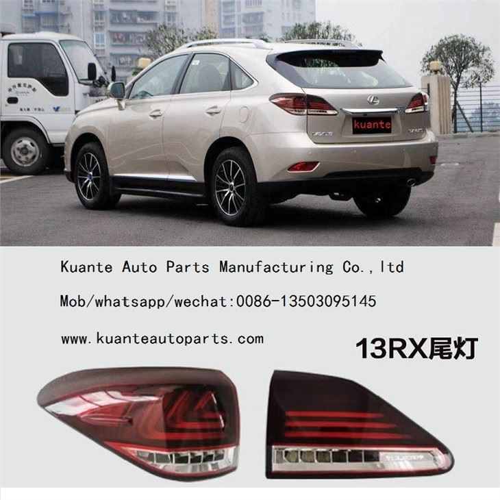 Reemplazo de luz trasera LED de combinación modificada para maletero para Lexus RX350 RX270 RX450h