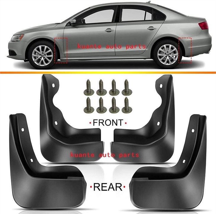 Juego de 4 piezas de guardabarros delanteros y traseros para Volkswagen Jetta 2011-2014 Sedan