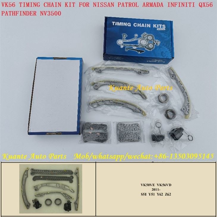 Kit de cadena de distribución VK56 para Nissan Patrol Armada Infiniti QX56 Pathfinder NV3500