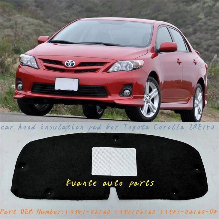 Aislante de capó para Toyota Corolla ZRE152