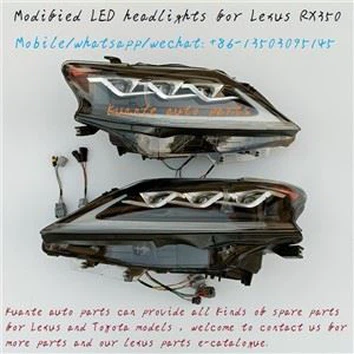 Lámpara de cabeza modificada para Lexus RX350