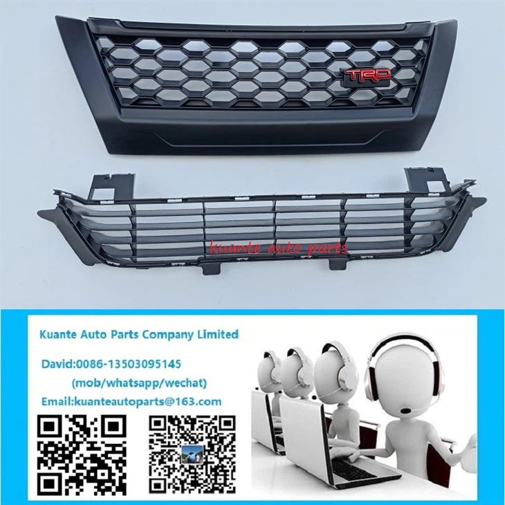 Parrilla delantera TRD para Toyota Fortuner 2016-2017